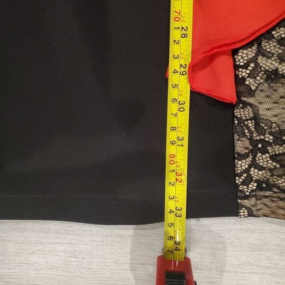 Halston Heritage Women Black diamond key hole Neck Long-Sleeve Lace Dres… - Picture 16 of 16